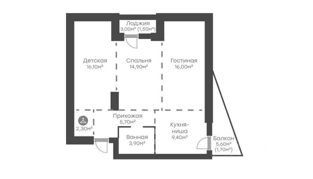 3-к кв. Алтайский край, Барнаул Северо-Западная ул., 48А (72.1 м) - Фото 2