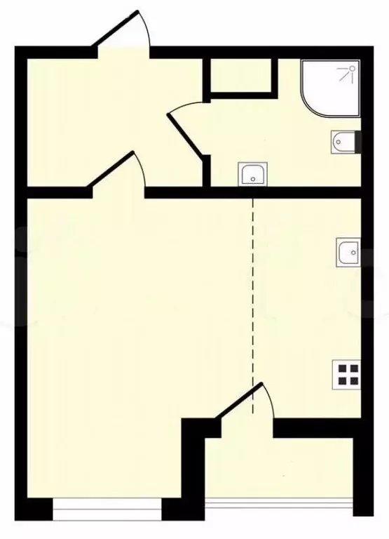 Квартира-студия: Санкт-Петербург, Чарушинская улица, 26к1 (25.2 м) - Фото 0