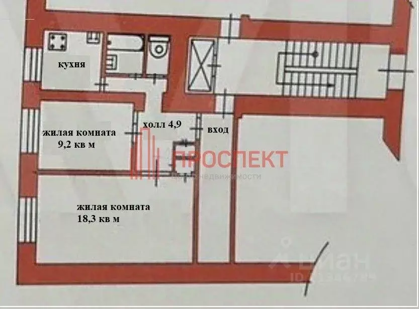 2-к кв. Пензенская область, Пенза ул. Свердлова, 79А (43.4 м) - Фото 1