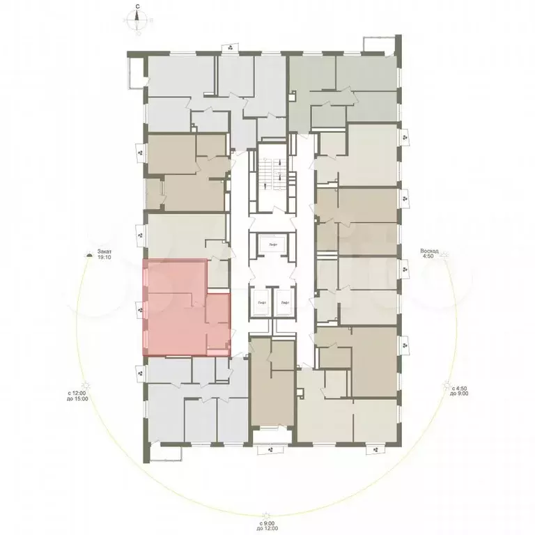 1-к. квартира, 48,4 м, 18/25 эт. - Фото 1