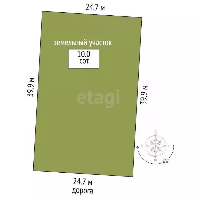 Участок в Тамбовская область, Тамбовский муниципальный округ, д. ... - Фото 2