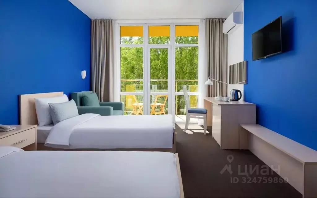 Комната Краснодарский край, Анапа ш. Симферопольское, 56 - Фото 2