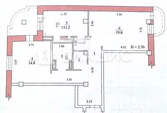2-к кв. Волгоградская область, Волгоград Баррикадная ул., 19а (67.1 м) - Фото 2