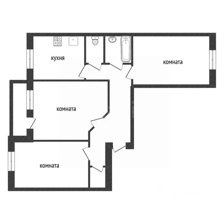 3-к кв. Ленинградская область, Кириши Волховская наб., 40 (90.9 м) - Фото 2
