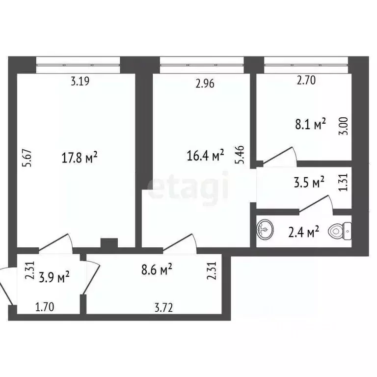 Офис в Омская область, Омск ул. 10 лет Октября, 203В (61 м) - Фото 2