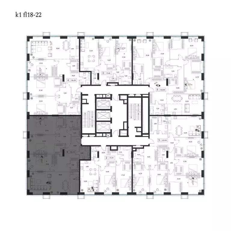 4-комнатная квартира: Москва, проспект Андропова, 9/1 (136.1 м) - Фото 2