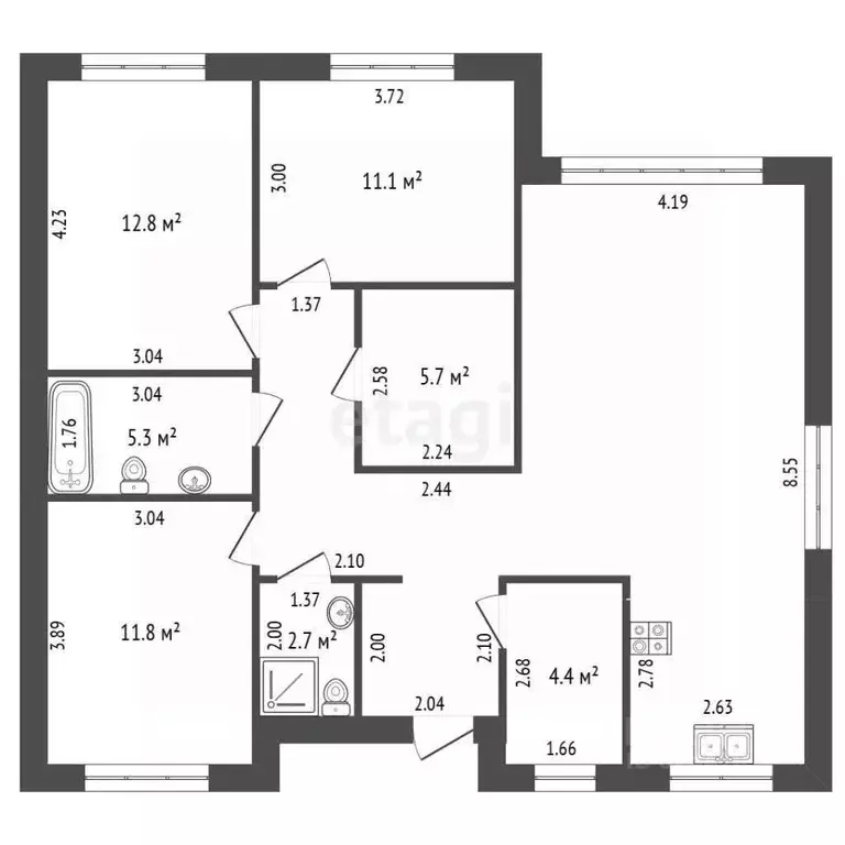 Дом в Московская область, Воскресенск городской округ, с. Михалево ул. ... - Фото 2