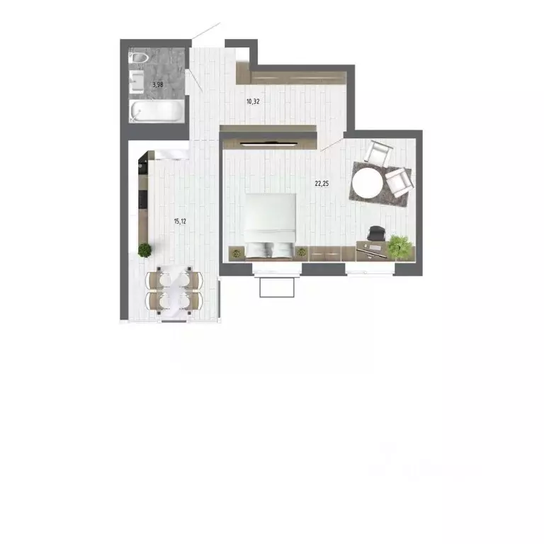 1-к кв. Воронежская область, с. Новая Усмань ул. Ленина, 312А (49.4 м) - Фото 1