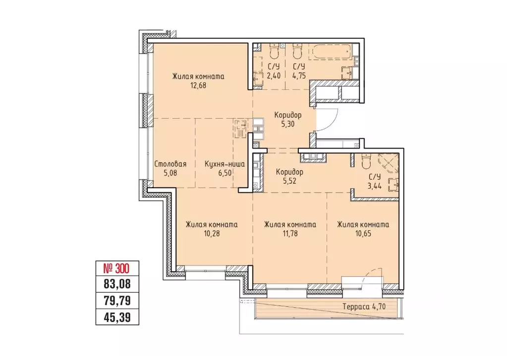 4-к кв. Иркутская область, Иркутск Култукская ул. (83.08 м) - Фото 0