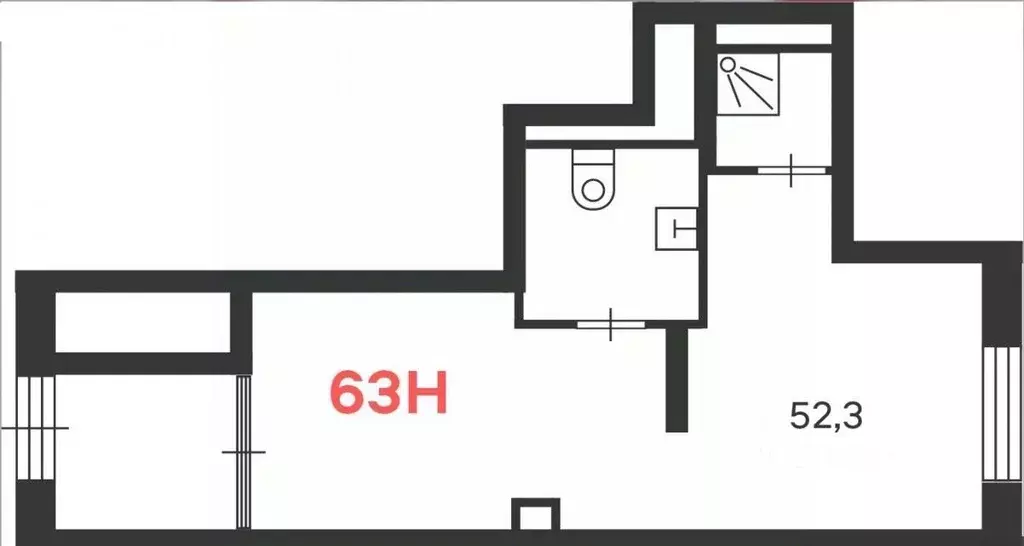 Помещение свободного назначения в Москва проезд Досфлота, 2А (52 м) - Фото 1