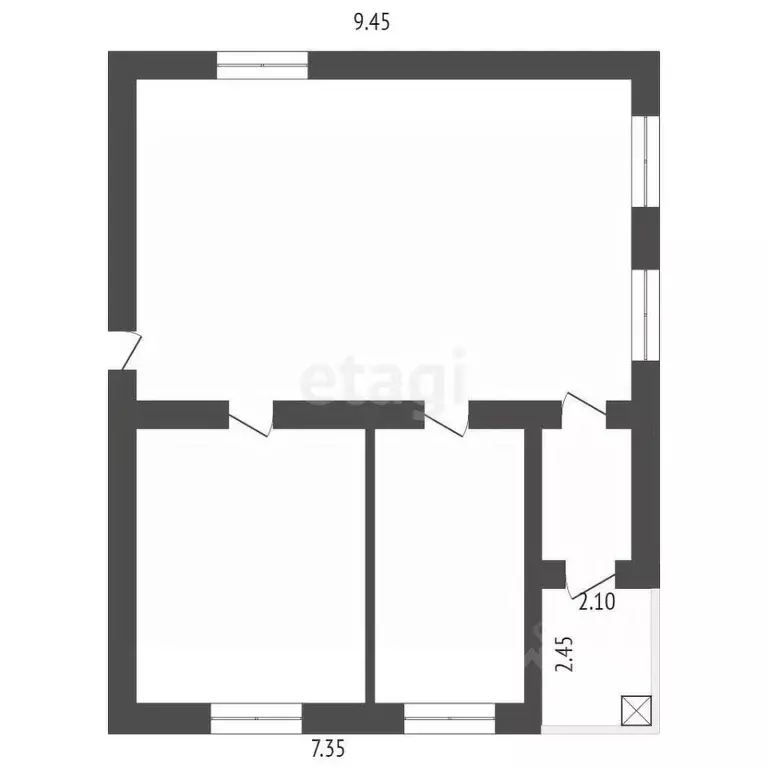 Дом в Калужская область, Ферзиковский район, Бронцы с/пос, д. Бронцы ... - Фото 2