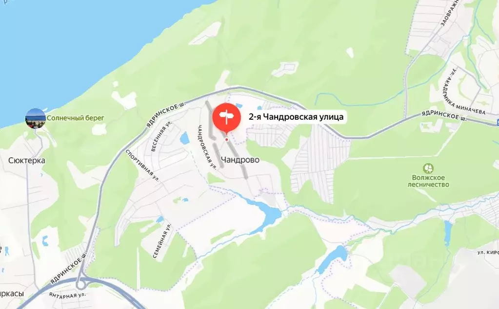 Участок в Чувашия, Чебоксары городской округ, д. Чандрово ул. 2-я ... - Фото 2