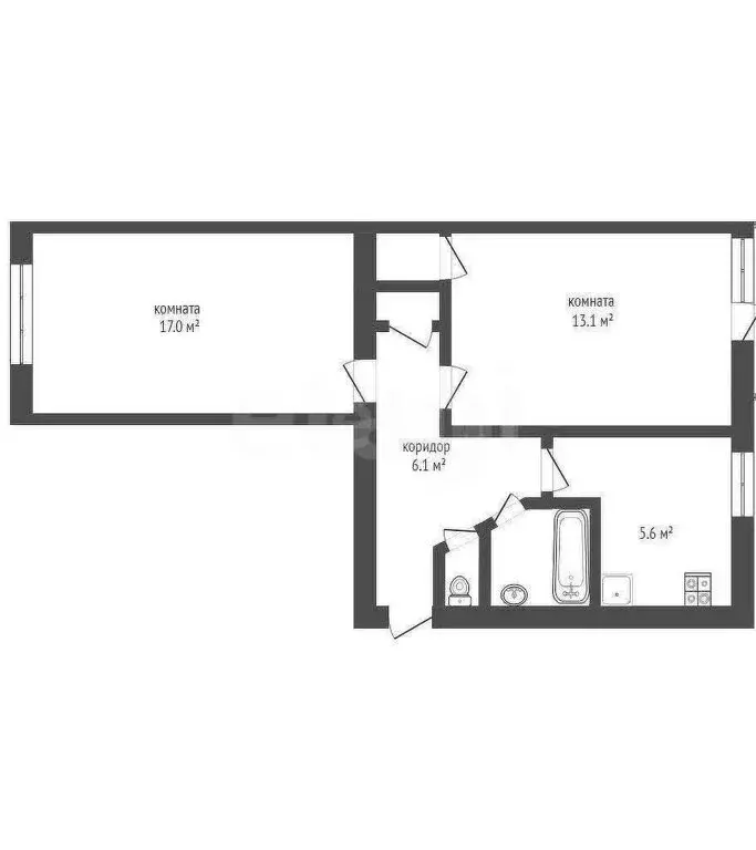 2-комнатная квартира: Ижевск, Буммашевская улица, 12 (44 м) - Фото 0