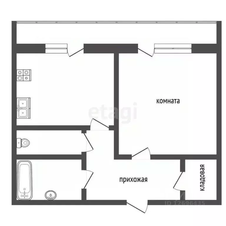 1-к кв. Москва Дмитровское ш., 68 (40.8 м) - Фото 1