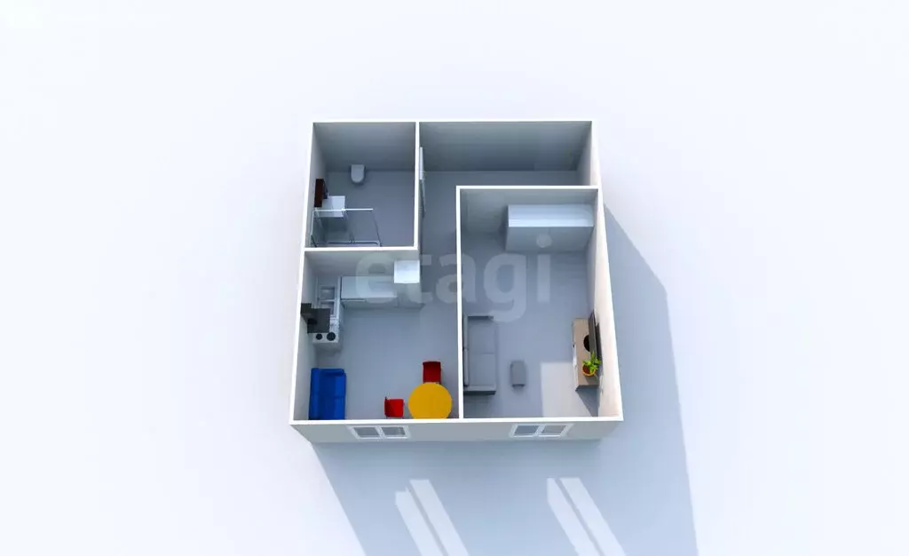 1-комнатная квартира: Южно-Сахалинск, Тихая улица, 119А (32.6 м) - Фото 1