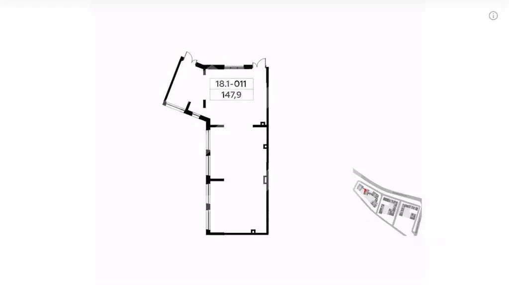 Торговая площадь в Москва Скандинавия жилой комплекс, 18.1.2 (148 м) - Фото 2