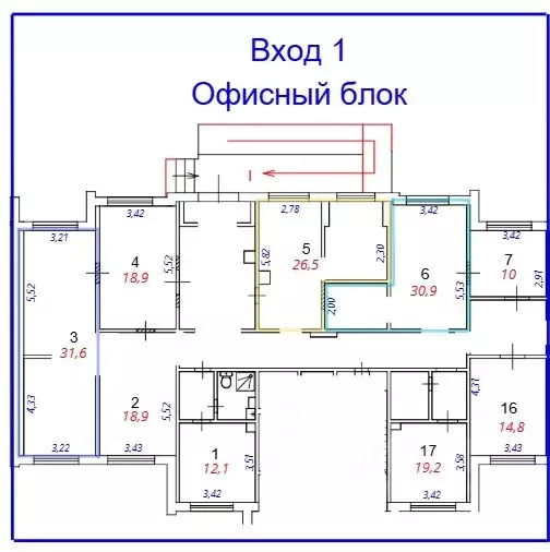 Офис в Москва Профсоюзная ул., 60 (31 м) - Фото 2