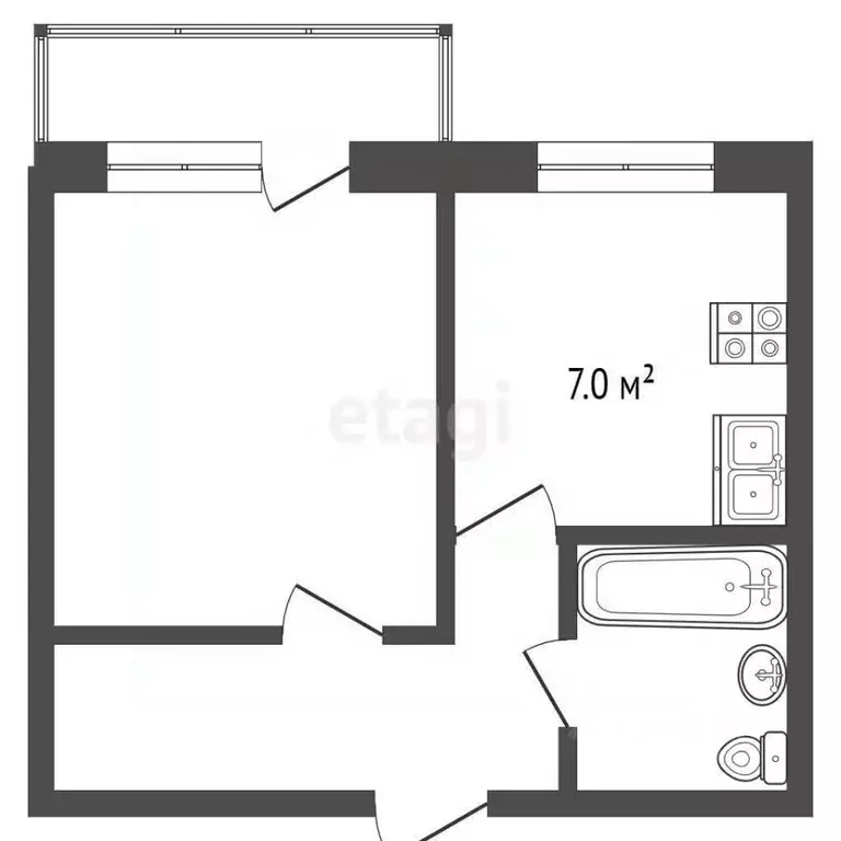 1-к кв. Ростовская область, Аксайский район, Щепкинское с/пос, пос. ... - Фото 2