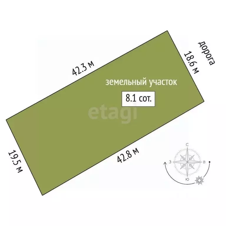 Участок в Тюменская область, Тюмень Салют СНТ, ул. Чемпионов (8.12 ... - Фото 2