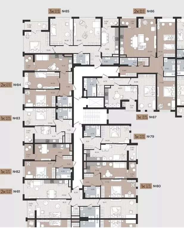 2-к кв. Калининградская область, Калининград Мой Город жилой комплекс ... - Фото 1