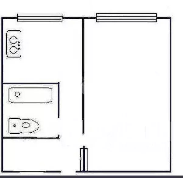 1-к кв. Татарстан, Казань ул. Восстания, 24 (31.8 м) - Фото 2