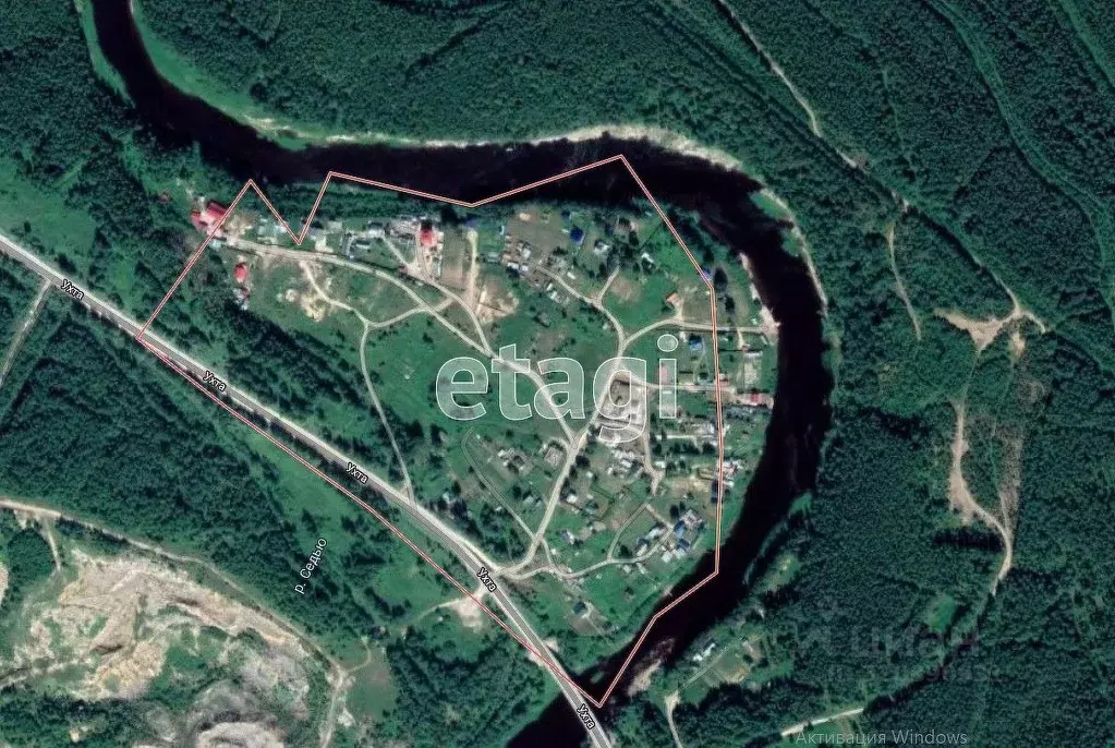 Участок в Коми, Ухта муниципальный округ, пос. Изъюр ул. Рабочая (11.0 ... - Фото 1