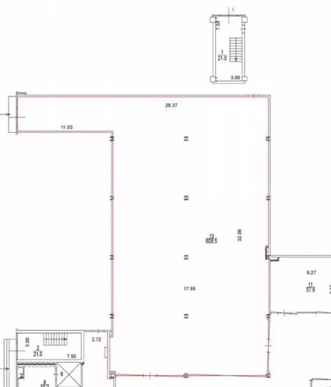 Помещение свободного назначения в Москва Верейская ул., 29С34 (608 м) - Фото 2