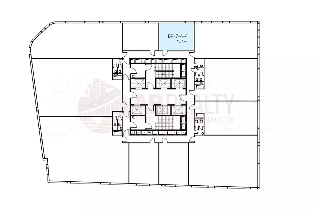 Офис, 45.7 м - Фото 1