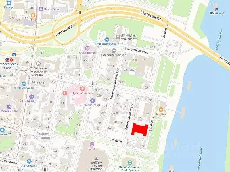 Офис в Нижегородская область, Нижний Новгород ул. Марата, 27 (600 м) - Фото 2