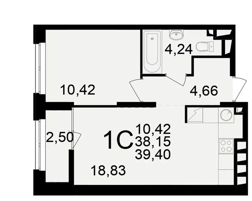 1-к кв. Рязанская область, Рязань ул. Чкалова (38.15 м) - Фото 0
