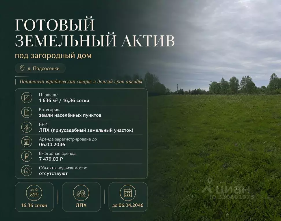 Участок в Калужская область, Медынский муниципальный округ, д. ... - Фото 2