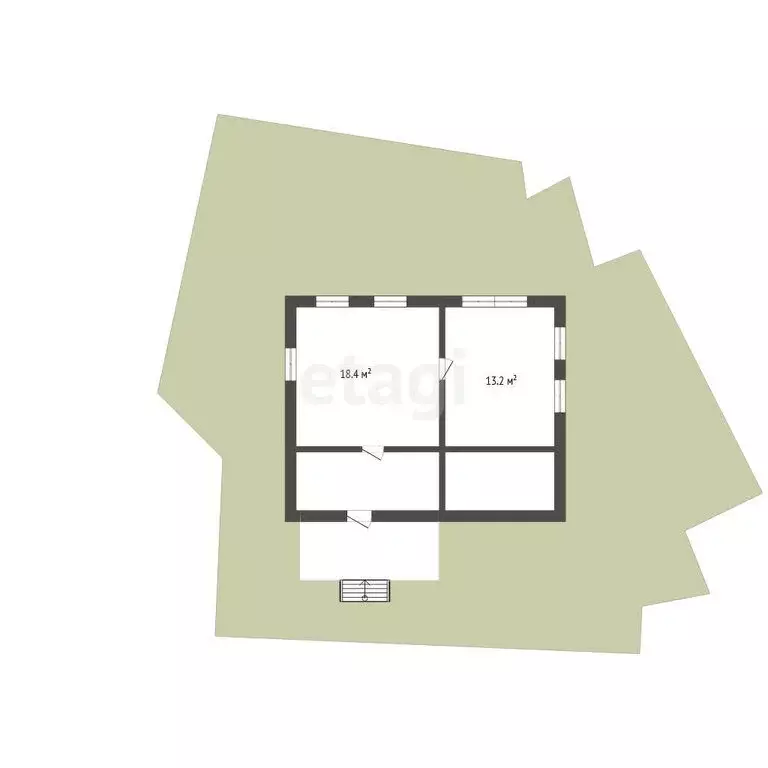 Дом в село Буланиха, Нагорная улица (40.8 м) - Фото 2