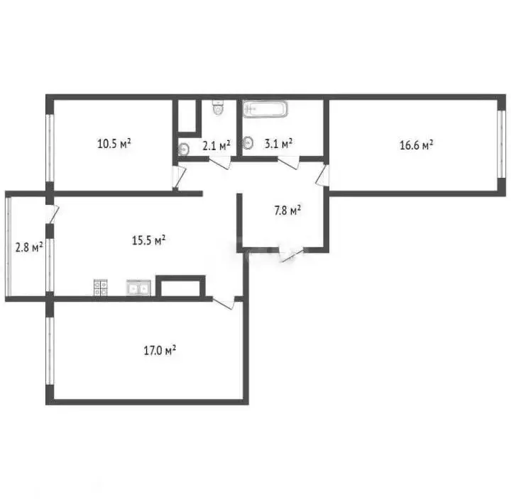 Продаётся 3-к квартира, 72.6 м - Фото 0