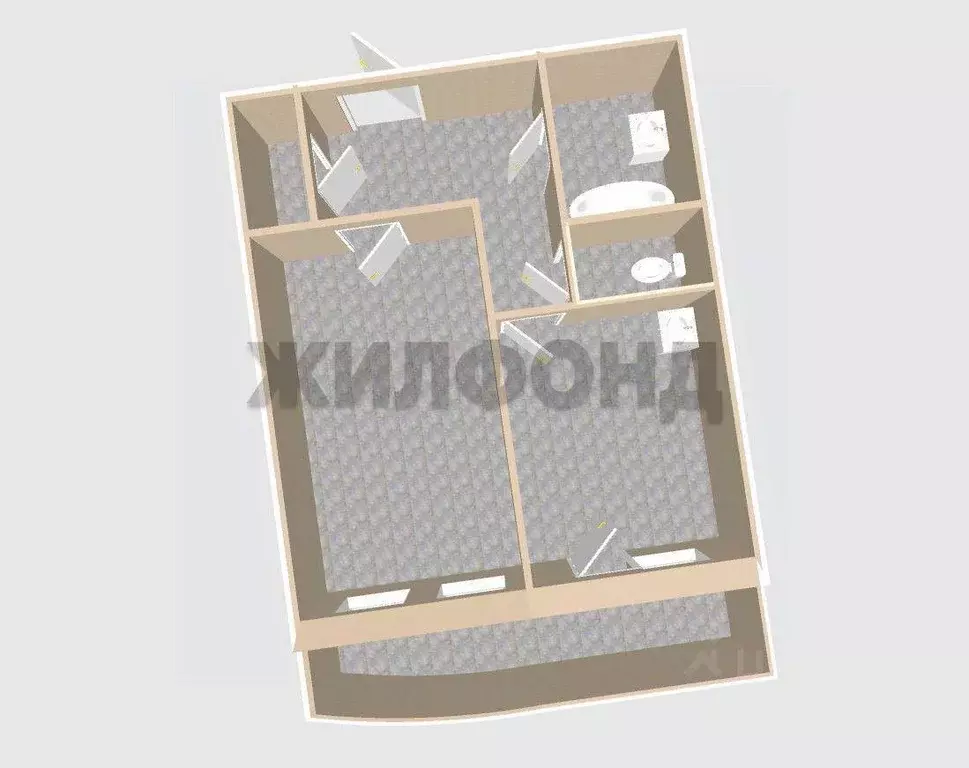 1-к кв. Белгородская область, Белгород ул. Архиерейская, 5а (52.0 м) - Фото 1