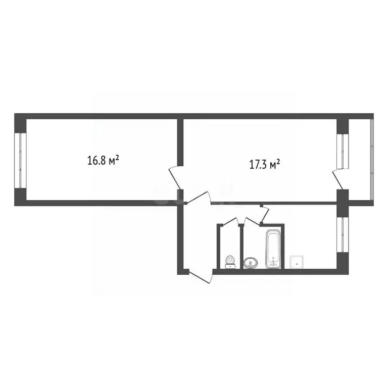 2-к кв. Красноярский край, Красноярск Спортивная ул., 190 (48.0 м) - Фото 2