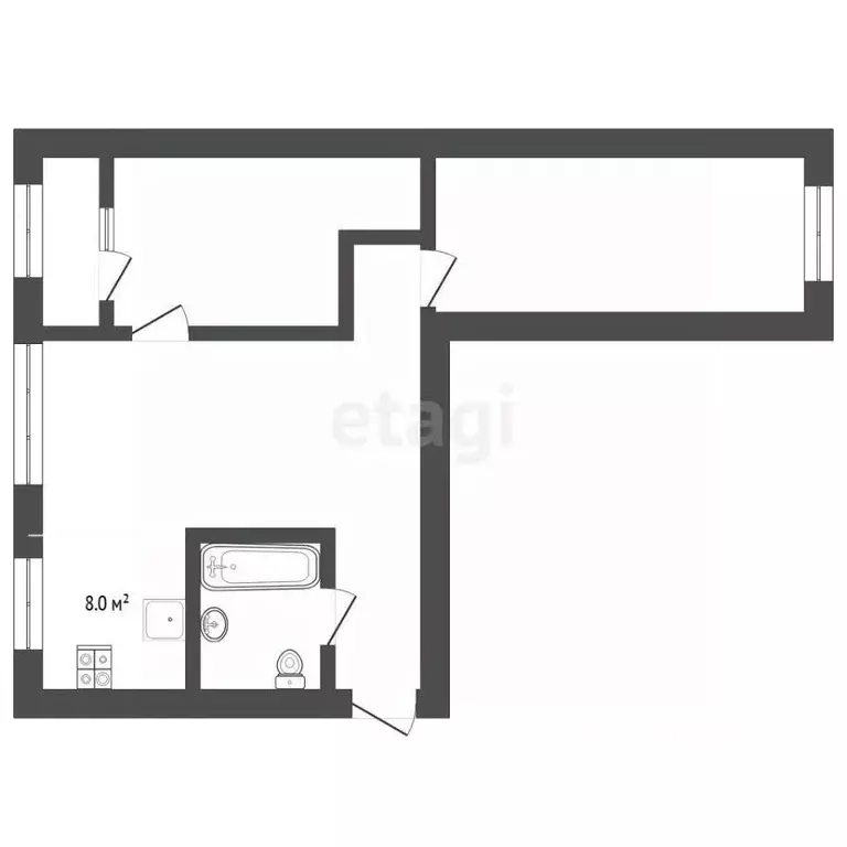 3-к кв. Тюменская область, Тюмень ул. 50 лет Октября, 32 (55.0 м) - Фото 2