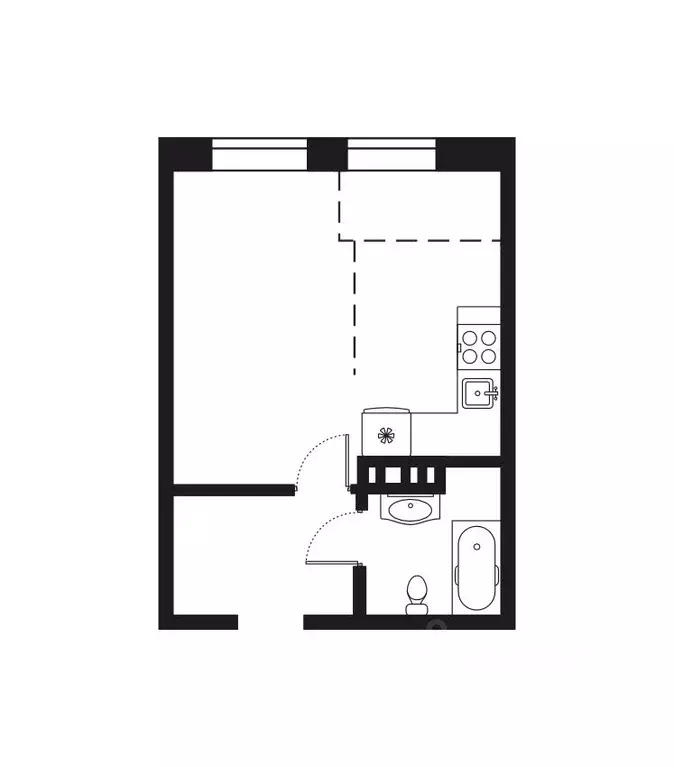 1-к кв. Иркутская область, Иркутск наб. Верхняя, 129 (32.8 м) - Фото 0