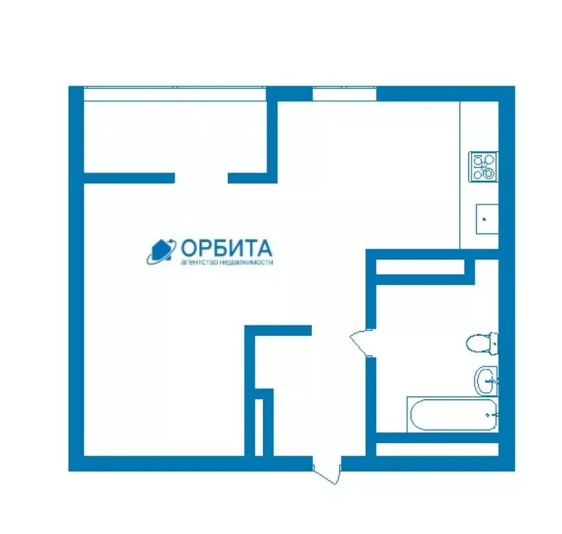 1-комнатная квартира: Тюмень, улица Газовиков, 34 (33.3 м) - Фото 0