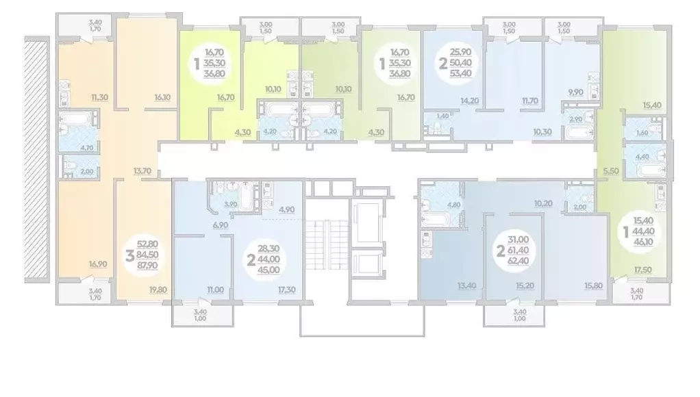2-к кв. Краснодарский край, Краснодар ул. Героев-Разведчиков, 11 (62.4 ... - Фото 2