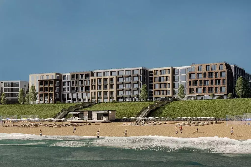 1-к кв. Калининградская область, Зеленоградск  (35.59 м) - Фото 2