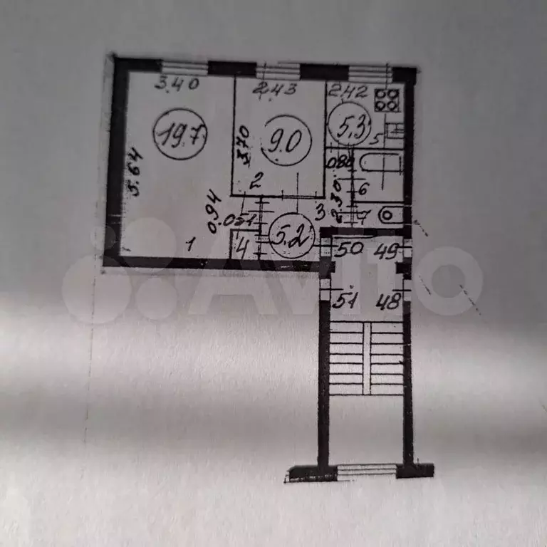 2-к. квартира, 44 м, 3/5 эт. - Фото 0
