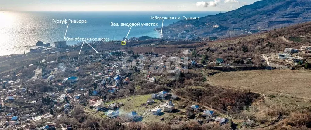 Участок в Крым, Ялта муниципальный округ, Гурзуф пгт ул. Ялтинская, ... - Фото 1