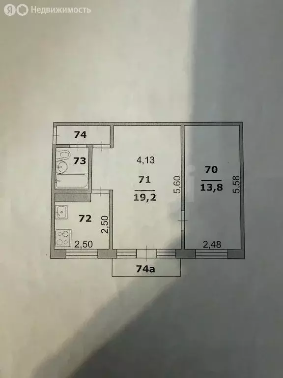 2-комнатная квартира: Белгород, Садовая улица, 33 (44.4 м) - Фото 1