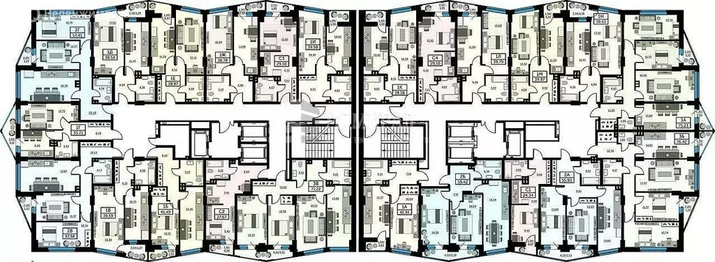 3-комнатная квартира: Ростов-на-Дону, Красноармейская улица, 157В/83с1 ... - Фото 1