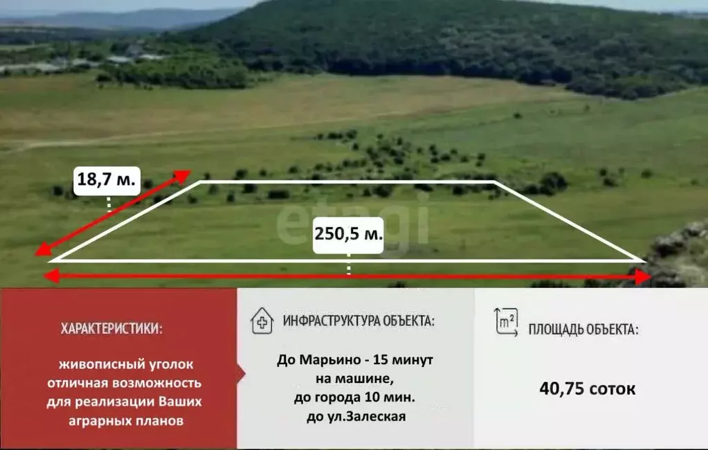 Участок в Крым, Симферопольский район, с. Перово  (40.75 сот.) - Фото 2