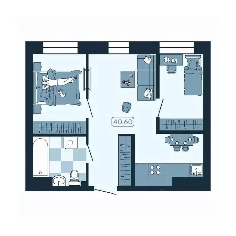 2-к кв. Приморский край, Владивосток ул. Борисенко (40.6 м) - Фото 1