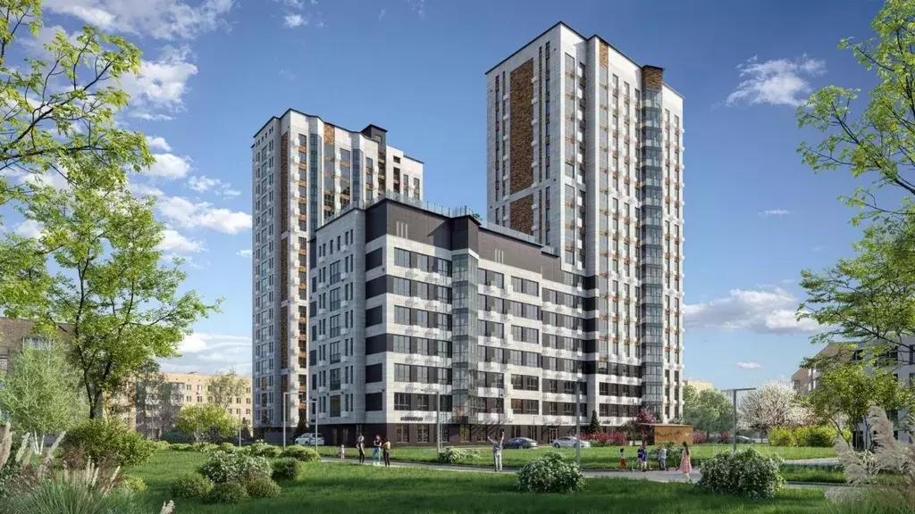 2-к кв. Пензенская область, Пенза Ньютон жилой комплекс (73.68 м) - Фото 2