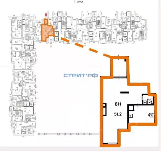 Торговая площадь в Москва Амурская ул., 1/2/1 (51 м) - Фото 2