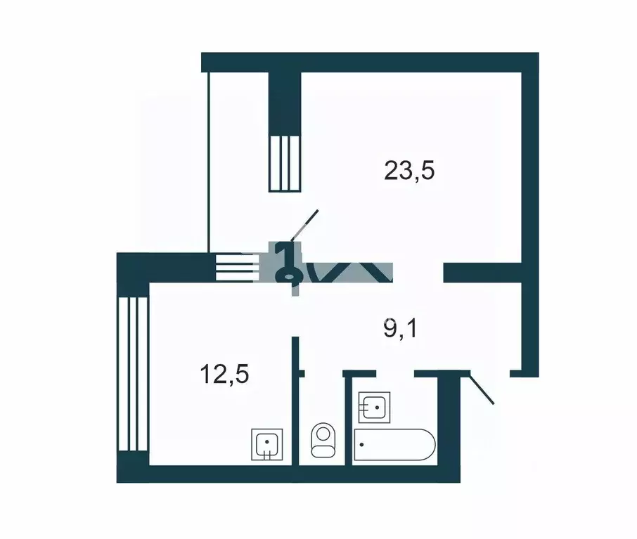 1-к кв. Новосибирская область, Новосибирск Горский мкр, 40/2 (53.0 м) - Фото 2