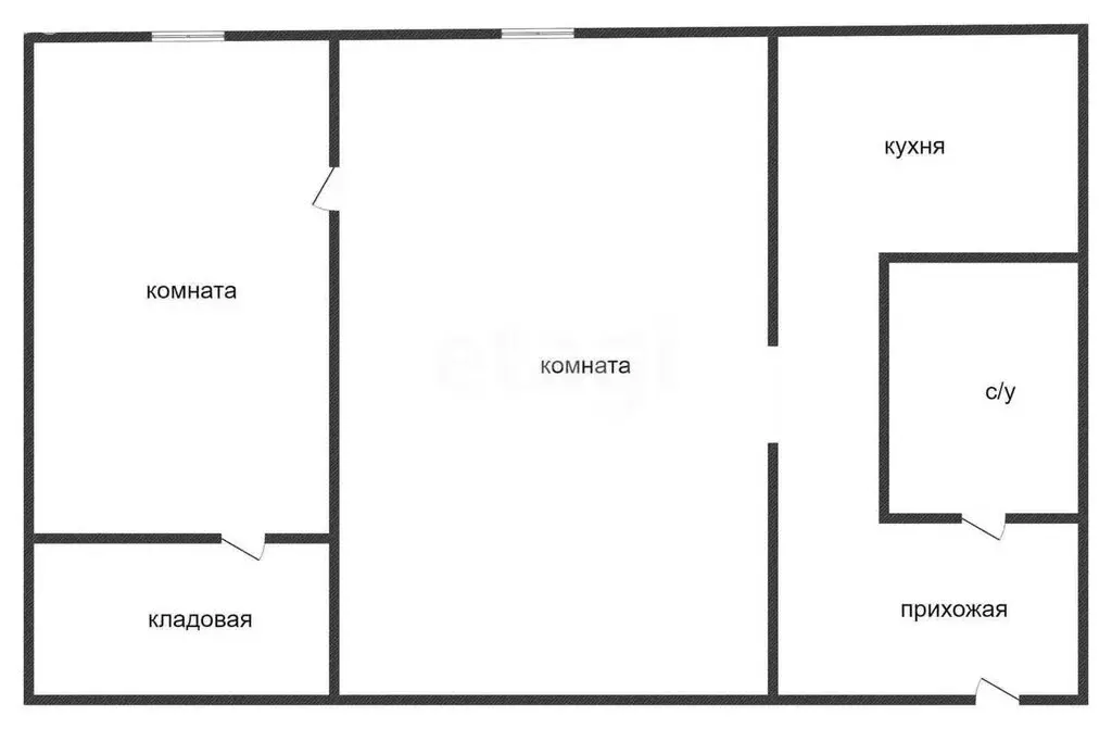 2-комнатная квартира: Курган, улица Кирова, 79 (43.4 м) - Фото 0